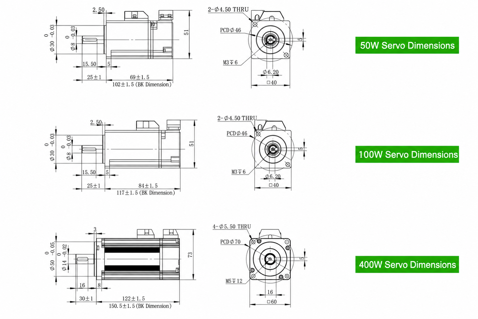 SYDH high and low temperature vacuum servo motor